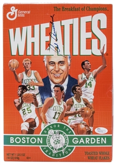 Red Auerbach Autographed Wheaties "Boston Celtics - Honor The Tradition" Cereal Box (JSA)